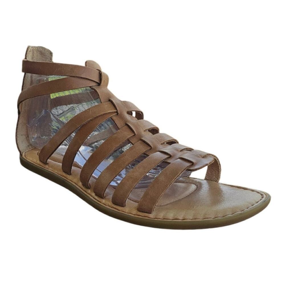 Born Women's Tan Strappy Gladiator Sandals